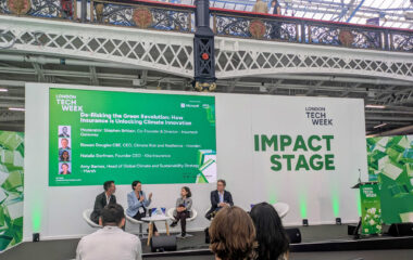 London Tech Week 2025 impact stage insurance climate